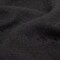 1 Panel Black Felted Twill Cashmere Coating With Fringe Border 60 Inches Width